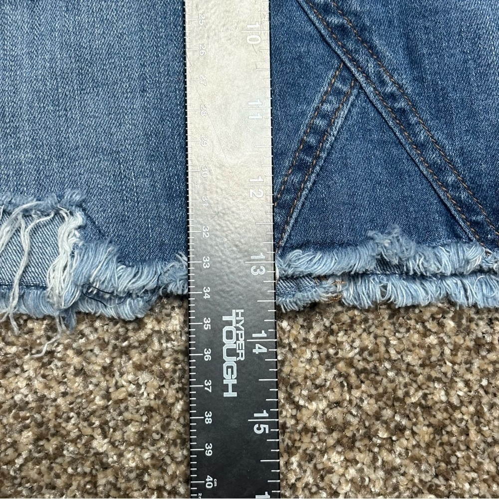 Wax Jean Blue Distressed Mini Skirt - Picture 9 of 13